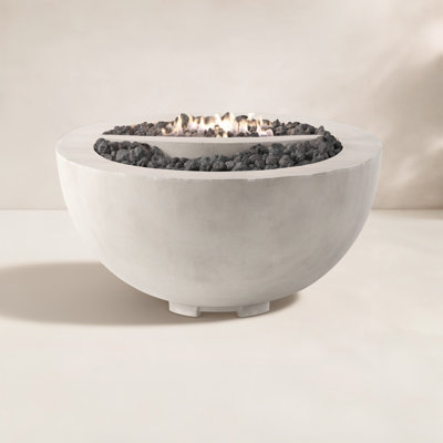 Round Concrete Fire Pit Table