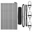 Vidaxl Fence With Posts PVC-Coated Steel-116798122-116798126