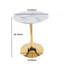 Table Tulipe de 60 cm (23,62 po) de style milieu du siècle, pour 2 à 4 personnes, avec plateau rond en MDF, table à manger sur pied, table d'appoint ou table basse.-823611266