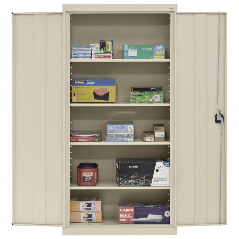 Armoire de rangement à 5 tablettes, Mastic