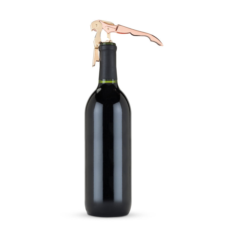 Copper and Gold Stainless Steel Double Hinged Corkscrew