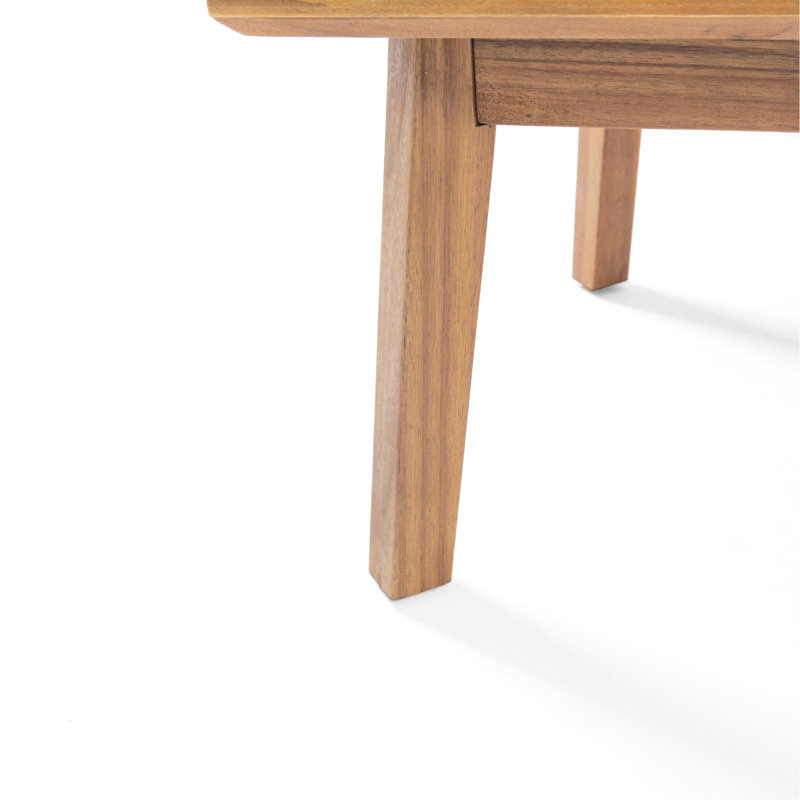 Table basse exotique en bois et avec coussins d'eau