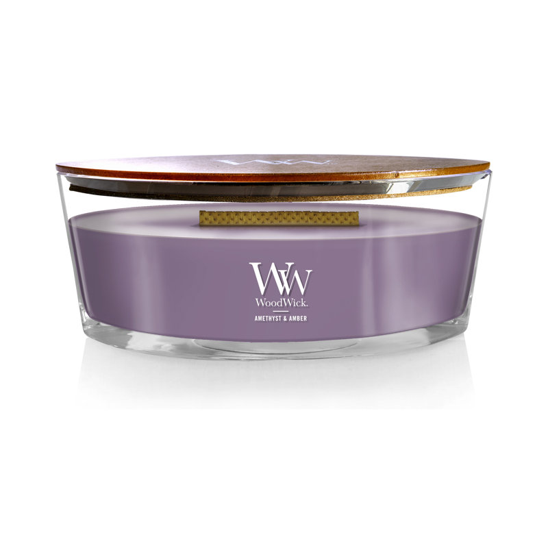 WoodWick® Cinnamon Chai Ellipse Candle, Medium Purple