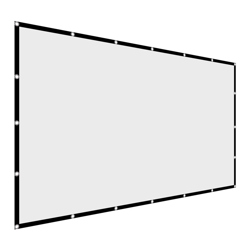 Écran de projection à cadre fixe blanc 58,6 "x 104"