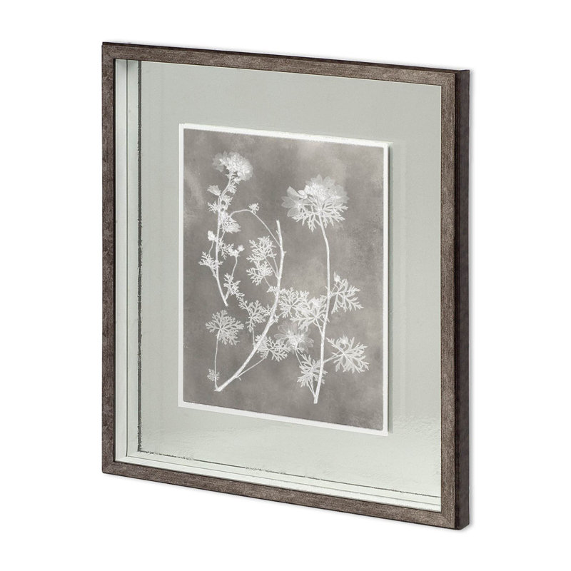Custom Herbarium Study IV by Vision Studio Hand Embelished Framed Art Print Matted under Glass