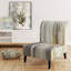 Fauteuil de chambre rembourré argent et jaune Birch Forest