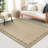Washable 2x6 Runner Rug Gray Long Non-Slip Carpet Foldable Bordered Low Pile Stain-Resistant Indoor Accent Mat-460268566