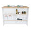 Bar de cuisine, cuisine, pin blanc / clair
