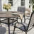 4-Person Round Patio Dining Set With Stackable Textilene Chairs-1028109032