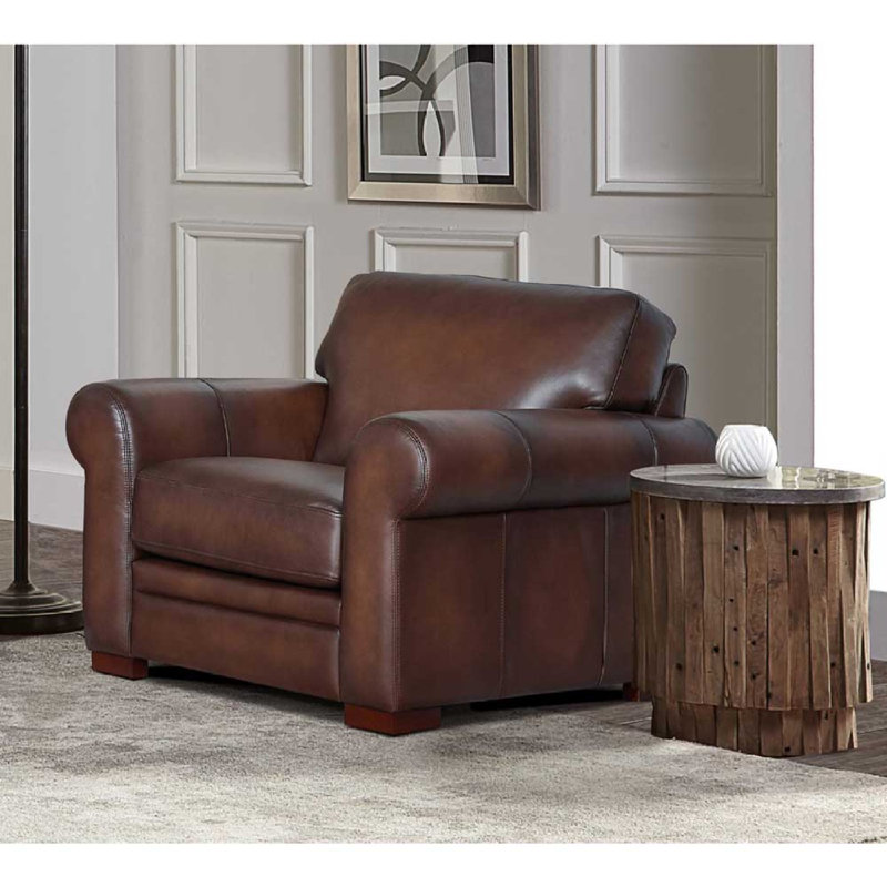 Brookfield Top Grain Leather Chair