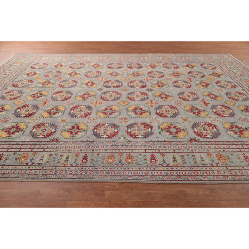 Tapis entièrement fait à la main Kazak 10 x 13