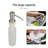 Soap Dispenser for Kitchen Sink, Stainless Steel Pump Head with 300ml Liquid Bottle . Design for Kitchen Bathroom, Easy to Press, No More Refills