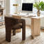 Chaise de bureau rembourrée avec accoudoirs Leopard-130119156