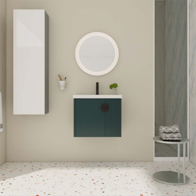 Compact 24 Inch Bathroom Vanity With Sink, Soft Close Door, Perfect For Small Bathrooms And Efficient Storage