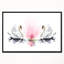 «Floating Swans on White Fond», reproduction d'impression sur toile tendue-26664086