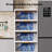 15.75" Side Wide 4-layers Flip Open Storage Box With Wheels, Movable Storage Cabinet, Kitchen Shelf, Movable Storage Island, Home Organization, Wardrobe Storage Box