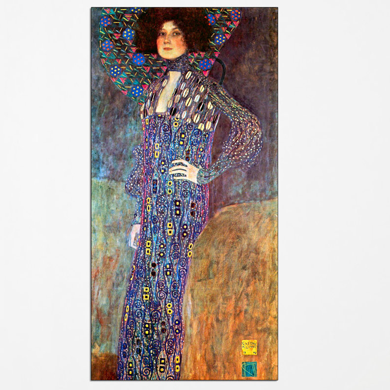 Gustav Klimt - Wrapped Canvas Painting, 100cm H x 50cm W x 1.8cm D