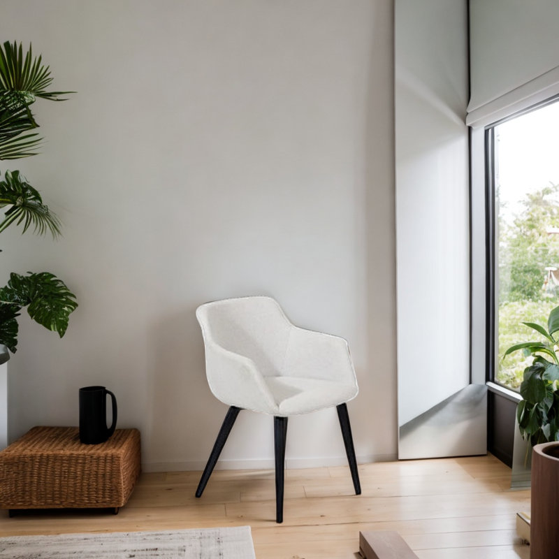 Chaise en tissu Ecneref, Colombe