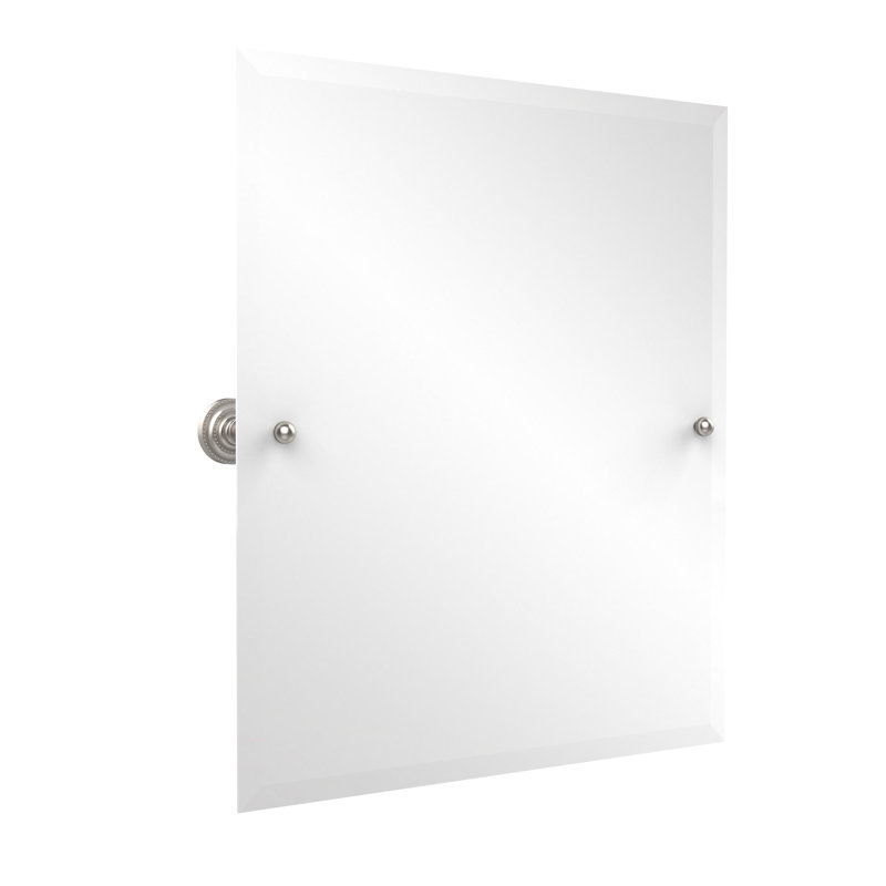 Metal Wall Mirror, Satin Nickel