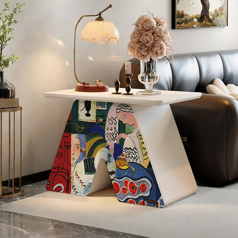 Commode décorative en bois Creative, Blanc