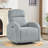 Delba 37"W Power Swivel Rocker Glider Nursery Recliner with USB & Type-C Port,Round Armrest and Double Pockets-1709895245