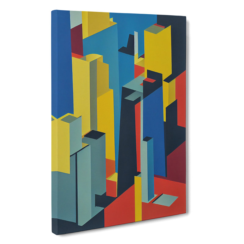 Unique Architecture No.4 Skyscraper - Print, No Matte, 50cm H x 35cm W x 3cm D, Wrapped Canvas