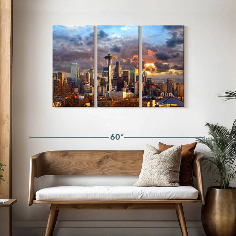 Nicci Seattle Sunset Sky, 28" H x 45" W