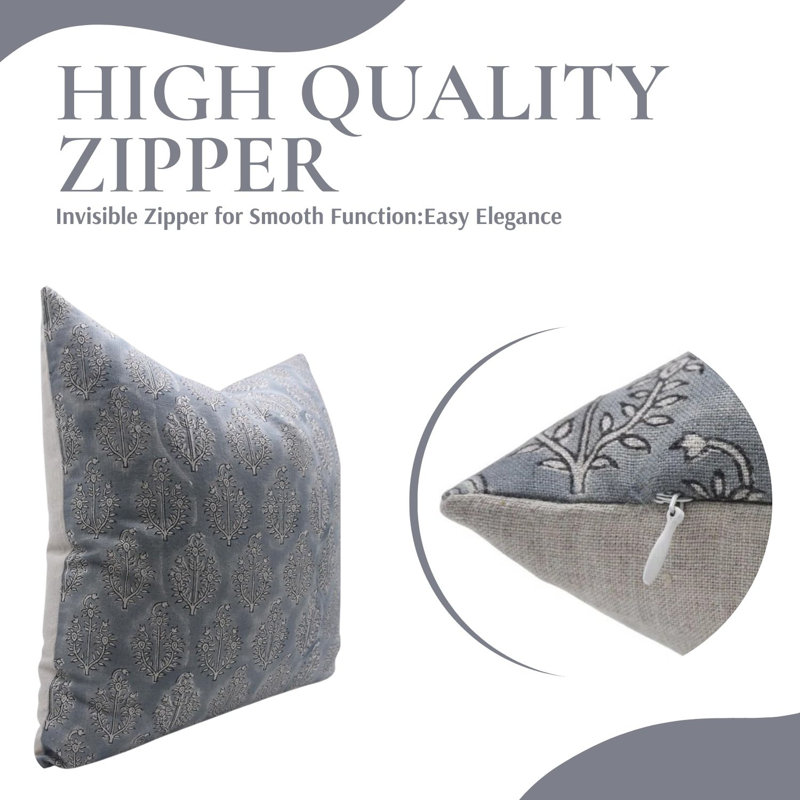Linen Square Pillow Cover, 22" x 22"
