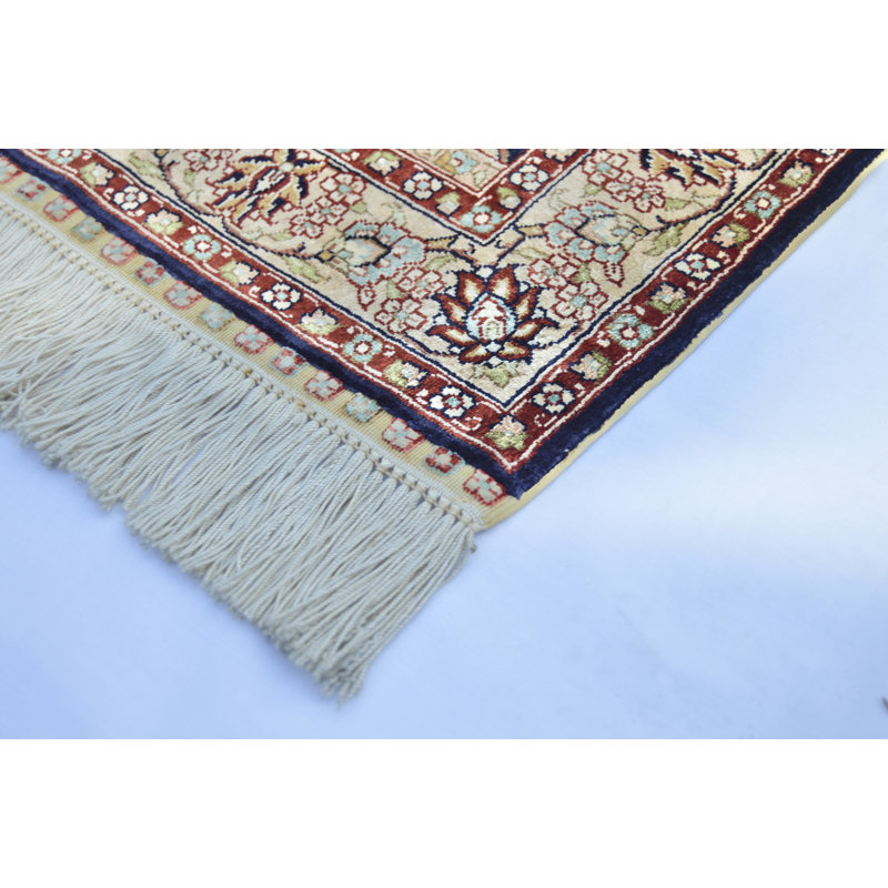 One-of-a-Kind 2'5" X 1'6" Hand Knotted Area Rug