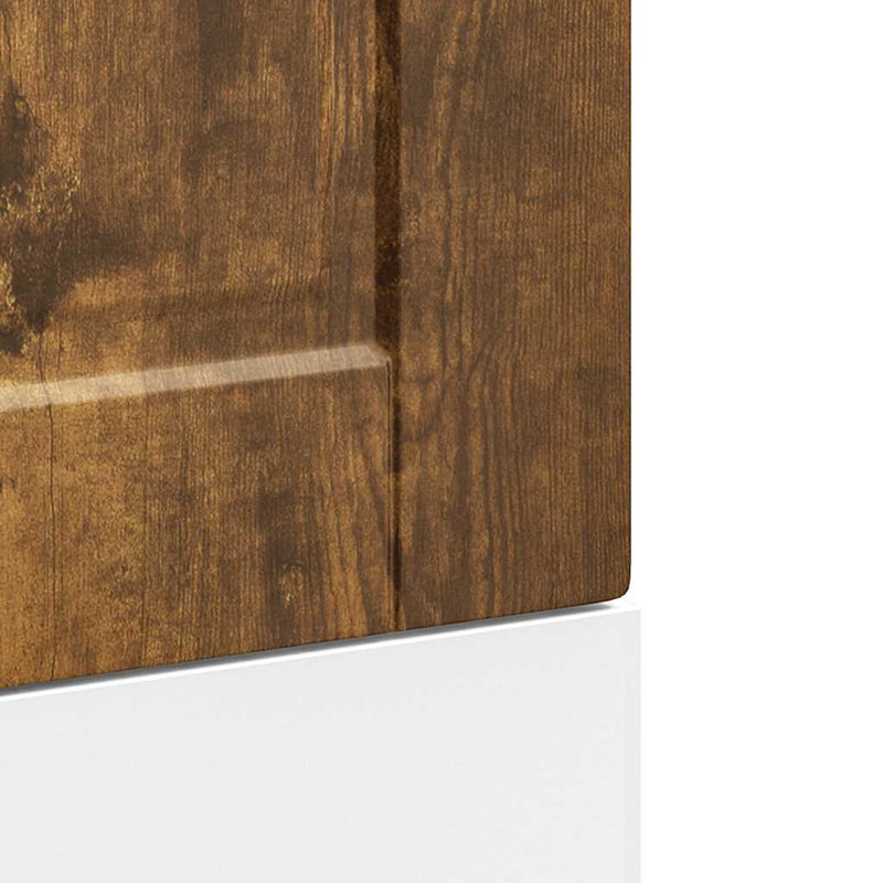 Panneau de lave-vaisselle Vidaxl en bois d'ingénierie durable standard, H 26,4 po x l 17,7 po x P 0,6 po, Chêne fumé