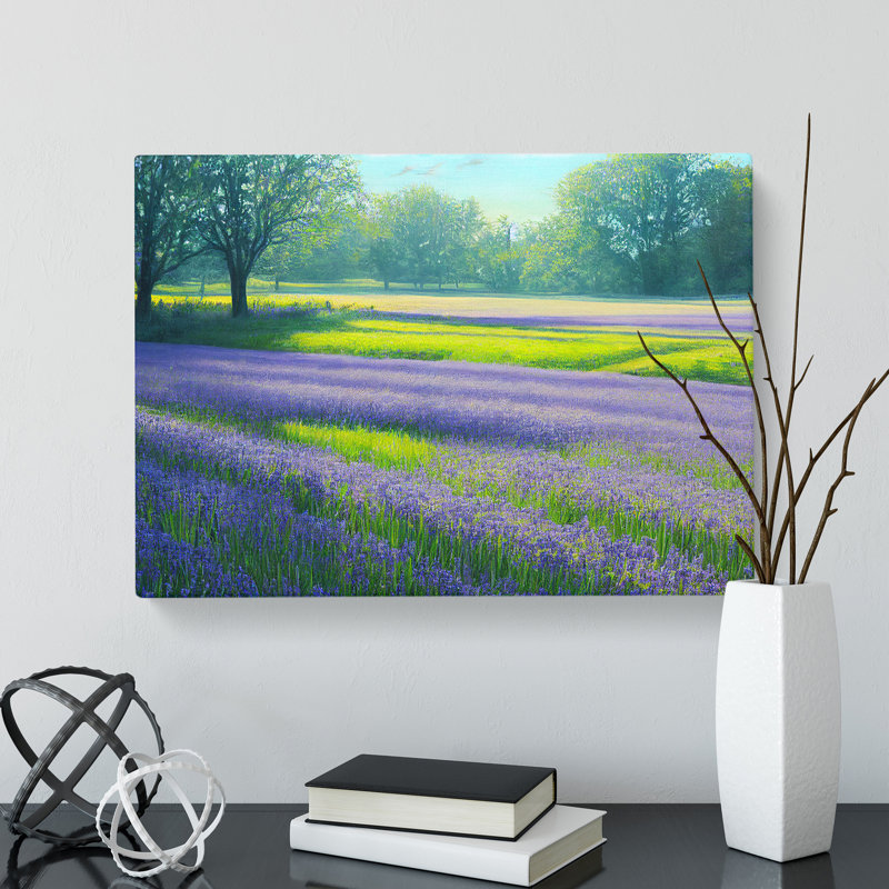 Exceptional Bluebell Field - Wrapped Canvas Print