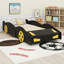 Lit plateforme avec roulettes et rangement Race-1357888534