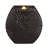 Black Ceramic Orbital Bubble Fountain, Decorative Water Fountain with LED Lights and Quiet Pump, Indoor Outdoor Water Feature for Patio, Garden, Deck, Balcony, Office and Home Décor, Relaxing Cascading Water Design-129619016
