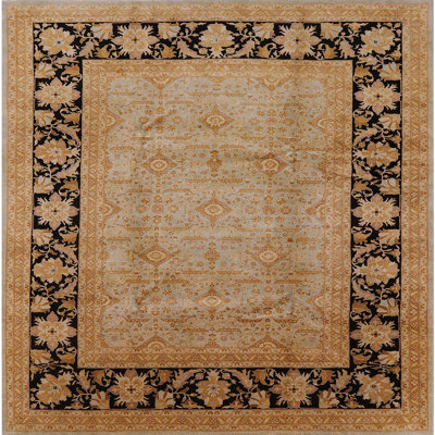Tapis beige / bleu marine Raef