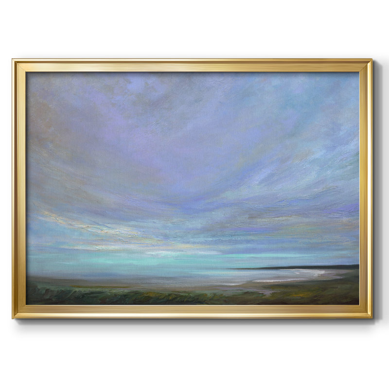 Coastal Views III, reproduction d'art sur toile, H 26 po x l 38 po x P 1,5 po, Or