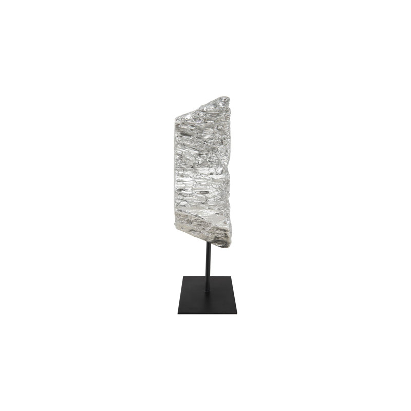 Cast Eroded Wood Circle on Stand Figurine