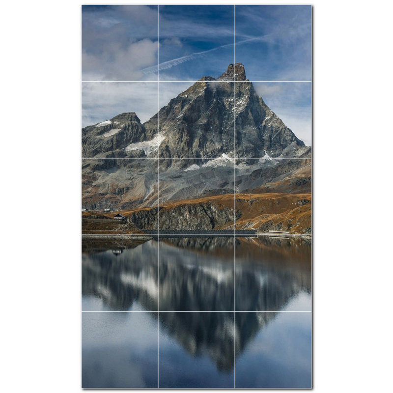 Murale décorative en céramique 4,25 po x 4,25 po