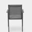 Chaise d'extérieur moderne en alliage d'aluminium, siège en filet, ensemble de deux