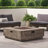 Square Iron Wood Pattern Fire Pit -50,000 Btu Tank Outside(Tank Cover Not Included)