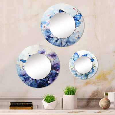 Deveshi Metal Round Mirror
