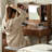 Makeup Vanity with mirror,4 drawers