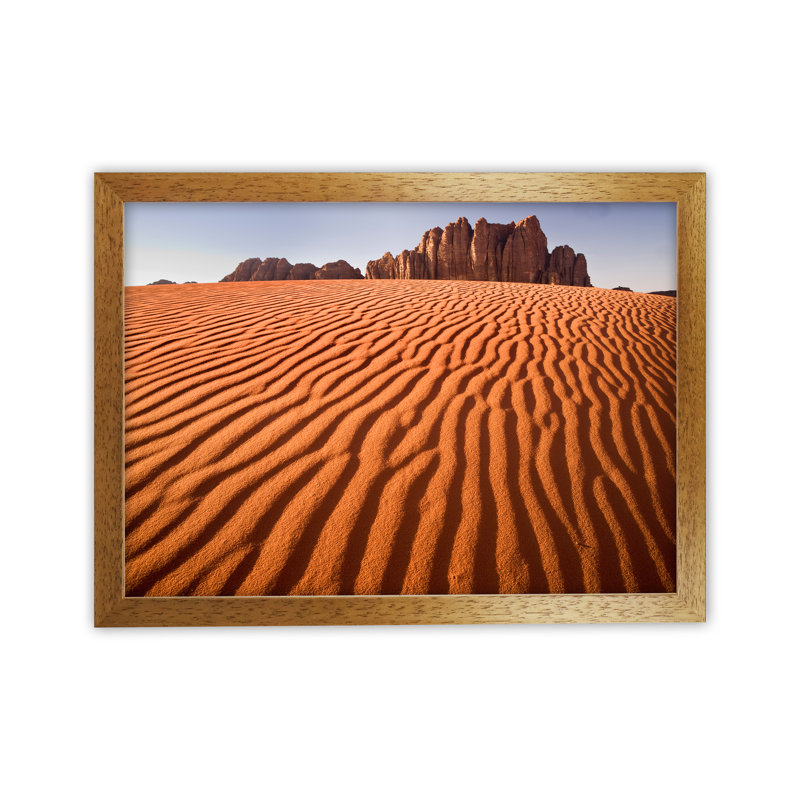 Rise Above Landscape by Karsten Wrobel - Print on Canvas, Brown Framed, 64cm H x 88cm W x 3cm D