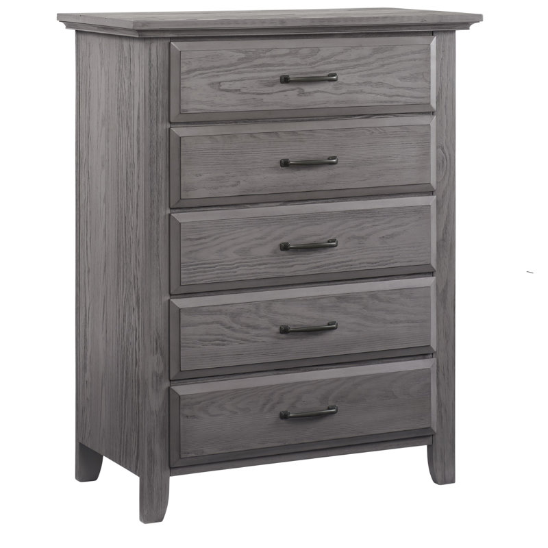 Chandler 5 Drawer Dresser, Graphite Gray