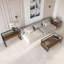 Glass Top Sled End Table