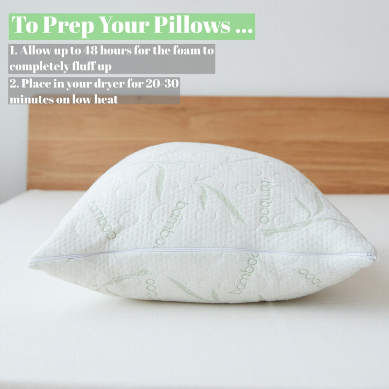 Memory Foam Plush Cooling Pillow, King