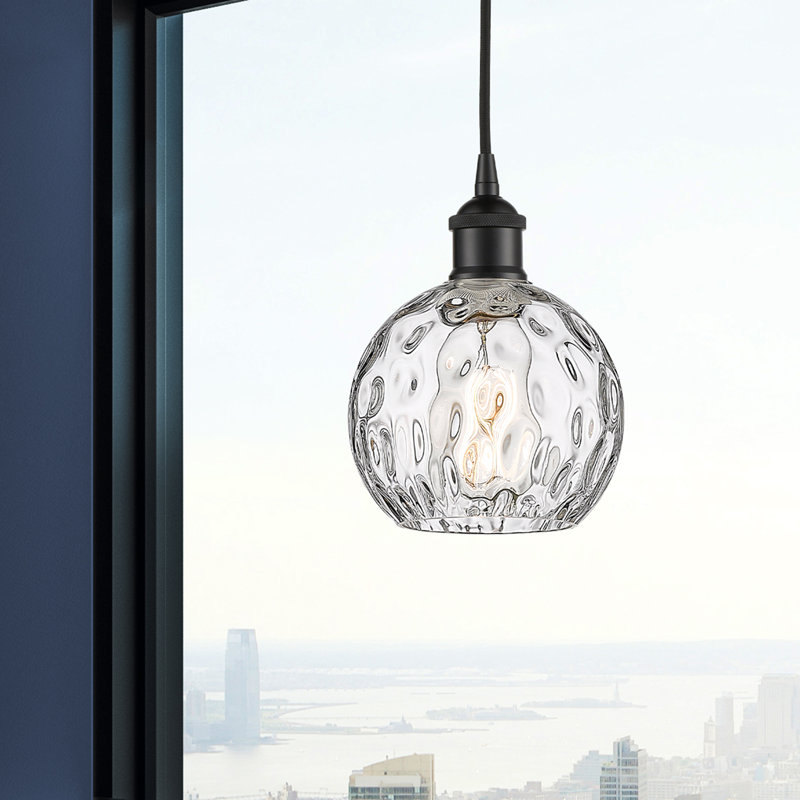 Ralph 1 - Light Single Drop Pendant Pendant, 8.75" H x 6" W x 6" D, Matte Black