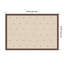 Tableau magnétique encadré en tissu beige avec imprimé de blocs botaniques en lin-132961128-133401482
