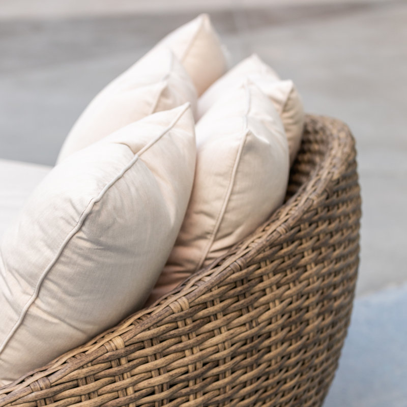 Havana Round Daybed, Canvas Granite