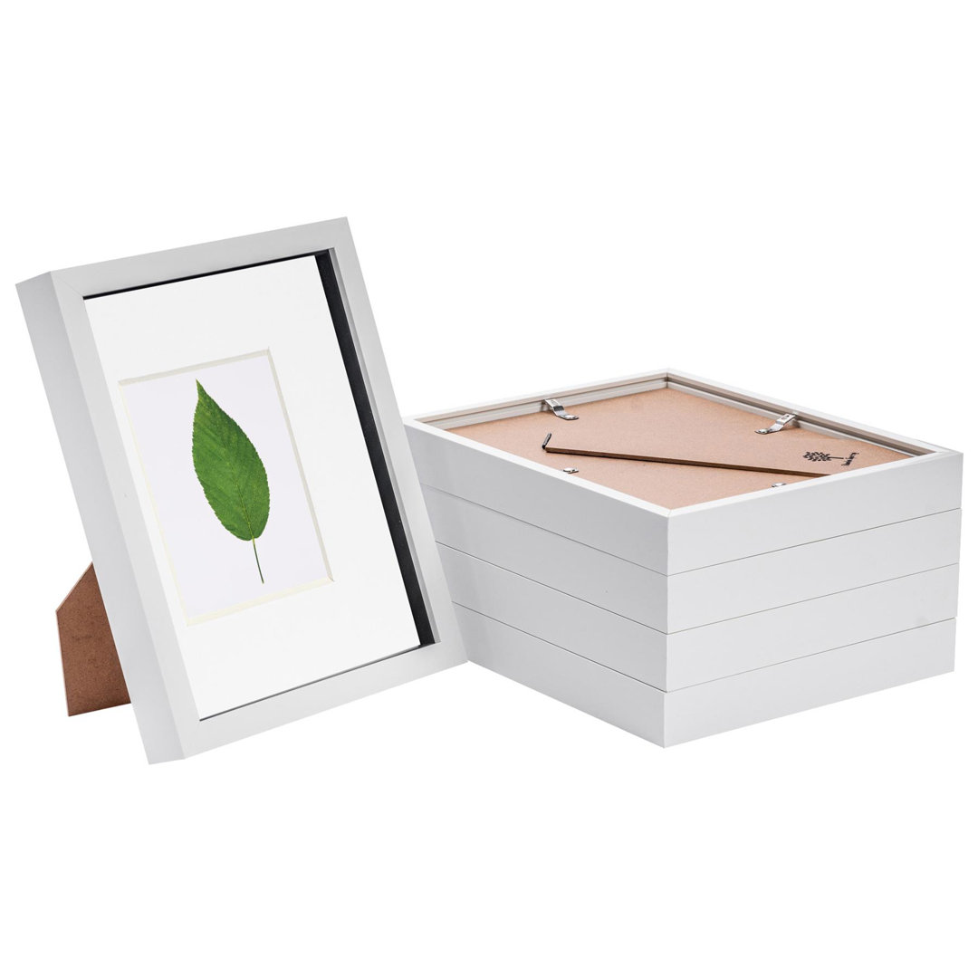 Nicola Spring - 3D Box Photo Frames - 8 x 10" with 4 x 6" Mount
