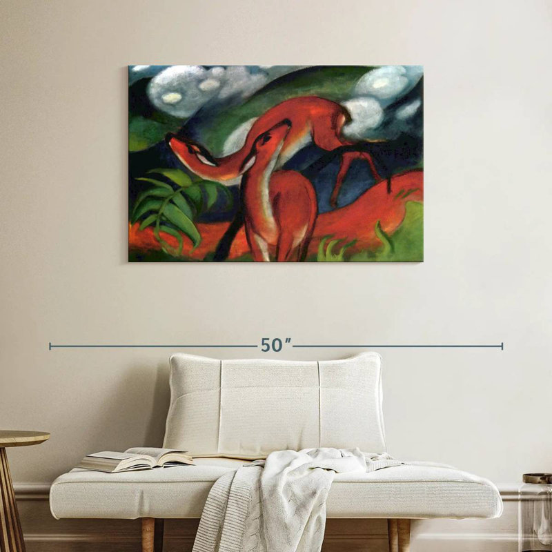 Brampt Red Deer II 1912, 26" H x 39" W